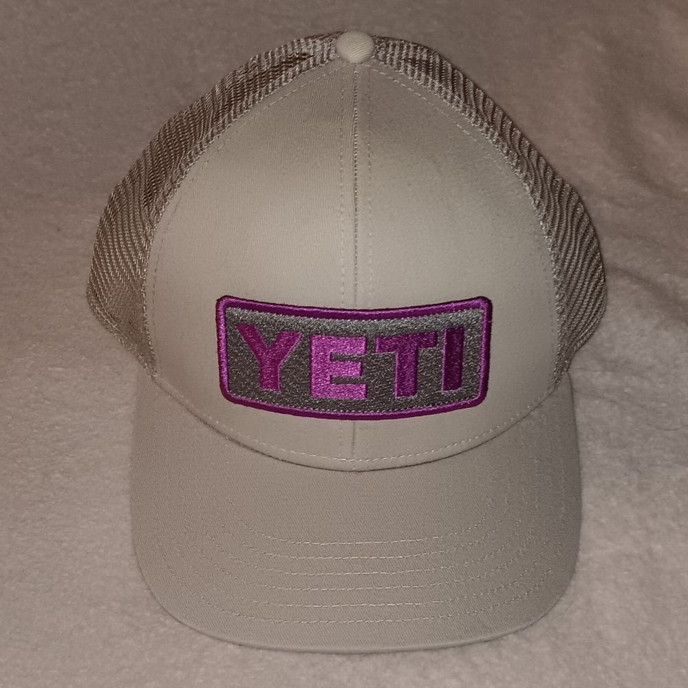 New Yeti Trucker Snapback Hat Cap Logo Shirt Fishing Bass Outdoors Hunting